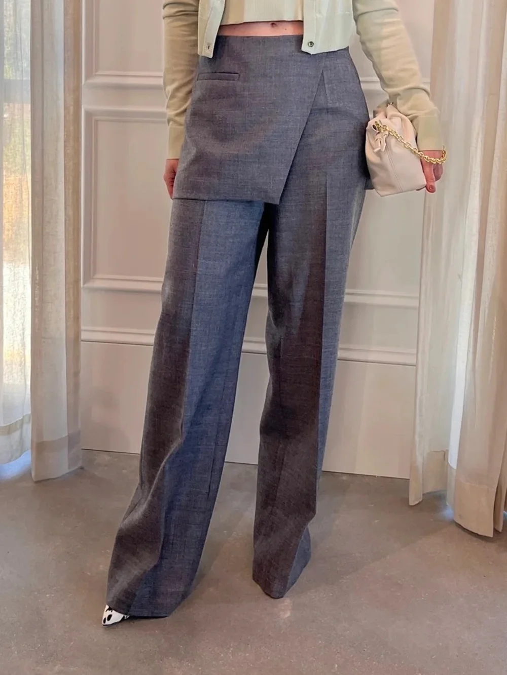 The Garment PINE SKIRT PANTS GREY MELANGE - Picture 2 of 4